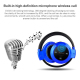 Casque Bluetooth Lecteur MP3 Sans Fil Radio FM Autonomie 10 h Carte Micro SD Rouge - www.yonis-shop.com
