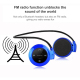 Casque Bluetooth Lecteur MP3 Sans Fil Radio FM Autonomie 10 h Carte Micro SD Rouge - www.yonis-shop.com