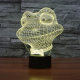 Lampe 3D Style Grenouille 7 Couleurs Luminaire LED Tactile 0.5W Décoration Chambre Salon Hall Couloir - www.yonis-shop.com