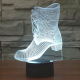 Lampe de Décoration 3D Botte 7 Couleurs Lumière LED Tactile 0.5W Interrupteur Tactile Chambre Salon Couloir - www.yonis-shop.com