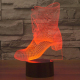 Lampe de Décoration 3D Botte 7 Couleurs Lumière LED Tactile 0.5W Interrupteur Tactile Chambre Salon Couloir - www.yonis-shop.com