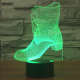 Lampe de Décoration 3D Botte 7 Couleurs Lumière LED Tactile 0.5W Interrupteur Tactile Chambre Salon Couloir - www.yonis-shop.com