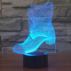 Lampe de Décoration 3D Botte 7 Couleurs Lumière LED Tactile 0.5W Interrupteur Tactile Chambre Salon Couloir - www.yonis-shop.com