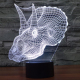 Lampe 3D Dinosaure Tricératops 7 Couleurs LED Tactile 0.5W Pour Chambre Salon Hall Couloir - www.yonis-shop.com