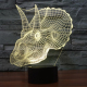 Lampe 3D Dinosaure Tricératops 7 Couleurs LED Tactile 0.5W Pour Chambre Salon Hall Couloir - www.yonis-shop.com