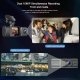Dashcam Full HD 1080P Avant Arrière Intérieur Grand Angle 170° Écran IPS 1.5 Pouces Capteur de Gravité Détection de Mouvement...
