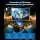Vidéoprojecteur LCD Android 13 720p Compatible 1080p 180 ANSI Autofocus Wifi 6 Double Bande - www.yonis-shop.com