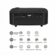 Mini Videoprojecteur Portable Ultra Léger 800 Lumens, Qualité HD 1080P, Longue Durée de Vie, Haut Parleur Puissant, Idéal Pou...