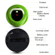 Robot Aspirateur Intelligent Vert avec Brosse en Nylon et Batterie Longue Durée - www.yonis-shop.com