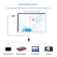 Tablette Lumineuse LED Ultra Lumineuse avec Trois Niveaux de Luminosité et Câble USB Blanc - www.yonis-shop.com