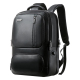 Sac à Dos Cuir Premium Anti-Vol Imperméable Grande Capacité Confortable Ordinateur École Voyage Noir - www.yonis-shop.com