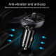 Transmetteur FM Bluetooth Chargeur Voiture Sans Fil Double USB 3.4A Affichage Digital Haute Puissance 15W Noir - www.yonis-sh...