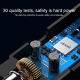 Transmetteur FM Bluetooth Chargeur Voiture Sans Fil Double USB 3.4A Affichage Digital Haute Puissance 15W Noir - www.yonis-sh...