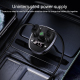 Transmetteur FM Bluetooth Chargeur Voiture Sans Fil Double USB 3.4A Affichage Digital Haute Puissance 15W Noir - www.yonis-sh...