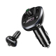 Transmetteur FM Bluetooth Chargeur Voiture Sans Fil Double USB 3.4A Affichage Digital Haute Puissance 15W Noir - www.yonis-sh...