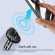 Transmetteur FM Bluetooth Chargeur Voiture Sans Fil Double USB 3.4A Affichage Digital Haute Puissance 15W Noir - www.yonis-sh...