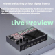 Commutateur HDMI 4 Entrées 1080P 60Hz Avec Écran IPS 5 Pouces Capture Vidéo Type C 3.0 2 Sorties Mélange Audio - www.yonis-sh...