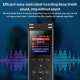 Dictaphone Intelligent HD Réduction De Bruit Commande Vocale Écran Couleur 1.44 Pouces Enregistrement Longue Durée Haute Défi...