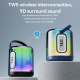 Enceinte Bluetooth LED RGB 360° Son Puissant et Lumière Ambiante Autonomie Élevée TWS Portable - www.yonis-shop.com