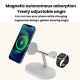 Chargeur Sans Fil Magnétique 3 En 1 Pour Téléphone Montre Et Écouteurs Support De Bureau Réglable 15 W Compatible Qi - www.yo...