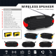 Enceinte Bluetooth TWS Outdoor Étanche avec Antenne et Poignée Appels Mains-Libres et Radio FM Autonomie 7-8h Puissance 6W Bl...