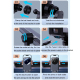 Chargeur Sans Fil Voiture Support Téléphone Portable Navigation Avec Recharge Rapide 15W Sécurisée Et Refroidissement Intelli...