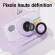 Appareil Photo Enfant LED Flash 1080P HD Avec Impression Photo et Stickers Amusants Blanc - www.yonis-shop.com