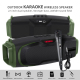 Enceinte Bluetooth Portable Karaoke 10W Puissance Haute Avec Micro Et Sangle Autonomie 3-4H Écran Numérique Support USB TF AU...