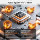 Ordinateur Portable Windows 11 16 Pouces 16 Go 512 Go SSD Ryzen 5 7430U Écran IPS Clavier Rétroéclairé - www.yonis-shop.com