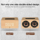 Enceinte Bluetooth Bois Puissante Basses Autonomie Longue Support Carte TF AUX - www.yonis-shop.com