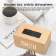Enceinte Bluetooth Bois Puissante Basses Autonomie Longue Support Carte TF AUX - www.yonis-shop.com