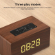 Enceinte Bluetooth Bois Puissante Basses Autonomie Longue Support Carte TF AUX - www.yonis-shop.com