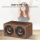 Enceinte Bluetooth Bois Puissante Basses Autonomie Longue Support Carte TF AUX - www.yonis-shop.com