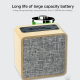 Enceinte Bluetooth Tissu Bois Avec Microphone Intégré Basses Puissantes Autonomie Longue Durée Connexion Stable Support TF AU...