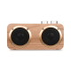 Enceinte Bluetooth Bois Avec Basses Surround 3D Support Carte TF U Disk AUX 3.5mm Autonomie Longue Durée 4500mAh - www.yonis-...