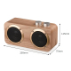 Enceinte Bluetooth Bois Avec Basses Surround 3D Support Carte TF U Disk AUX 3.5mm Autonomie Longue Durée 4500mAh - www.yonis-...