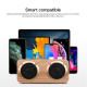 Enceinte Bluetooth Bois Avec Basses Surround 3D Support Carte TF U Disk AUX 3.5mm Autonomie Longue Durée 4500mAh - www.yonis-...