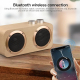 Enceinte Bluetooth Bois Avec Basses Surround 3D Support Carte TF U Disk AUX 3.5mm Autonomie Longue Durée 4500mAh - www.yonis-...
