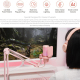 Microphone USB Condensateur Rose Pour Gaming Streaming Avec Annulation Du Bruit Et Lumières RGB - www.yonis-shop.com