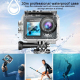 Caméra Sport Étanche 5K avec Écran Tactile et Télécommande Stabilisation Anti-Tremblement Ultra Grand Angle 170° - www.yonis-...