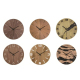 Horloge Murale Décorative 30cm Imitation Bois Silencieuse Design Minimaliste Pour Intérieurs Modernes - www.yonis-shop.com