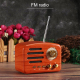 Mini Enceinte Bluetooth Retro Avec Lumière LED Etanche Support USB FM Aux 5W Speaker - www.yonis-shop.com