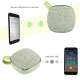 Enceinte Bluetooth Portable Design Tissu Avec Micro Intégré Appels Mains Libres Carte TF AUX 10m Khaki - www.yonis-shop.com
