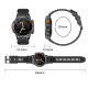 Montre Connectée 4G LTE Android 8.1 Écran AMOLED Étanche IP67 Mémoire 2GB+16GB Capteur Fréquence Cardiaque et Oxygène dans le...