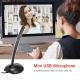Microphone USB Haute Qualité Pour Réunions En Ligne Avec Filtre Anti Bruit Plug And Play - www.yonis-shop.com