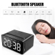 Enceinte Bluetooth Multifonction Réveil LED Chargeur Sans Fil Haut-Parleur Stéréo Puissant Autonomie 10h Design Portable - ww...