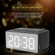 Enceinte Bluetooth Multifonction Réveil LED Chargeur Sans Fil Haut-Parleur Stéréo Puissant Autonomie 10h Design Portable - ww...
