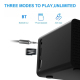Enceinte Bluetooth Multifonction Réveil LED Chargeur Sans Fil Haut-Parleur Stéréo Puissant Autonomie 10h Design Portable - ww...