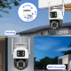 Camera IP WiFi 6MP Avec Vision Nocturne Infrarouge Et Intercom Vocal Bidirectionnel Pour Sécurité Optimale