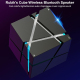 Mini Enceinte Bluetooth Design Cube Rubik Lumière RGB Commande Vocale Intelligente Son HD Anti-bruit - www.yonis-shop.com